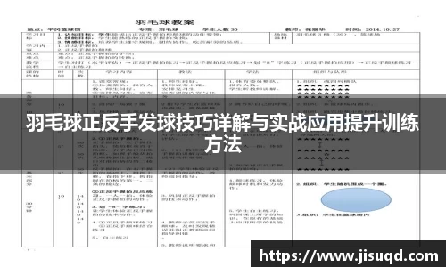 羽毛球正反手发球技巧详解与实战应用提升训练方法